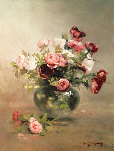 Vase with Roses by Eva Gonzalès